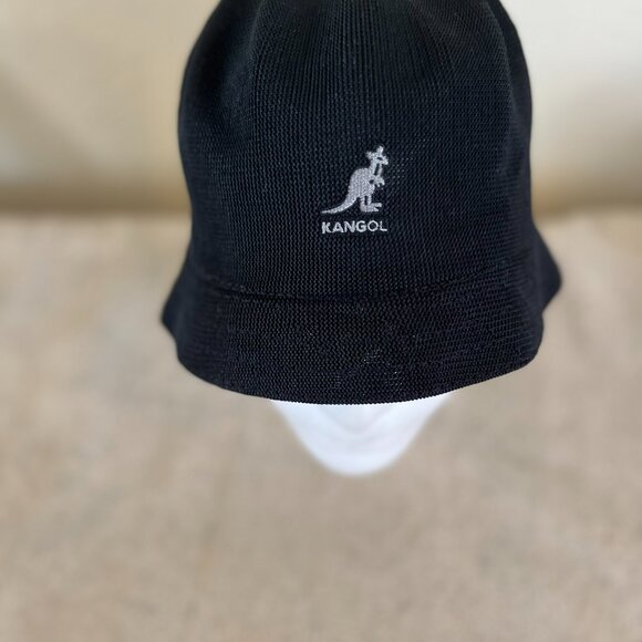 Kangol Black Unisex Bermuda Bucket Streetwear Hat Sz Lr - Picture 6 of 10